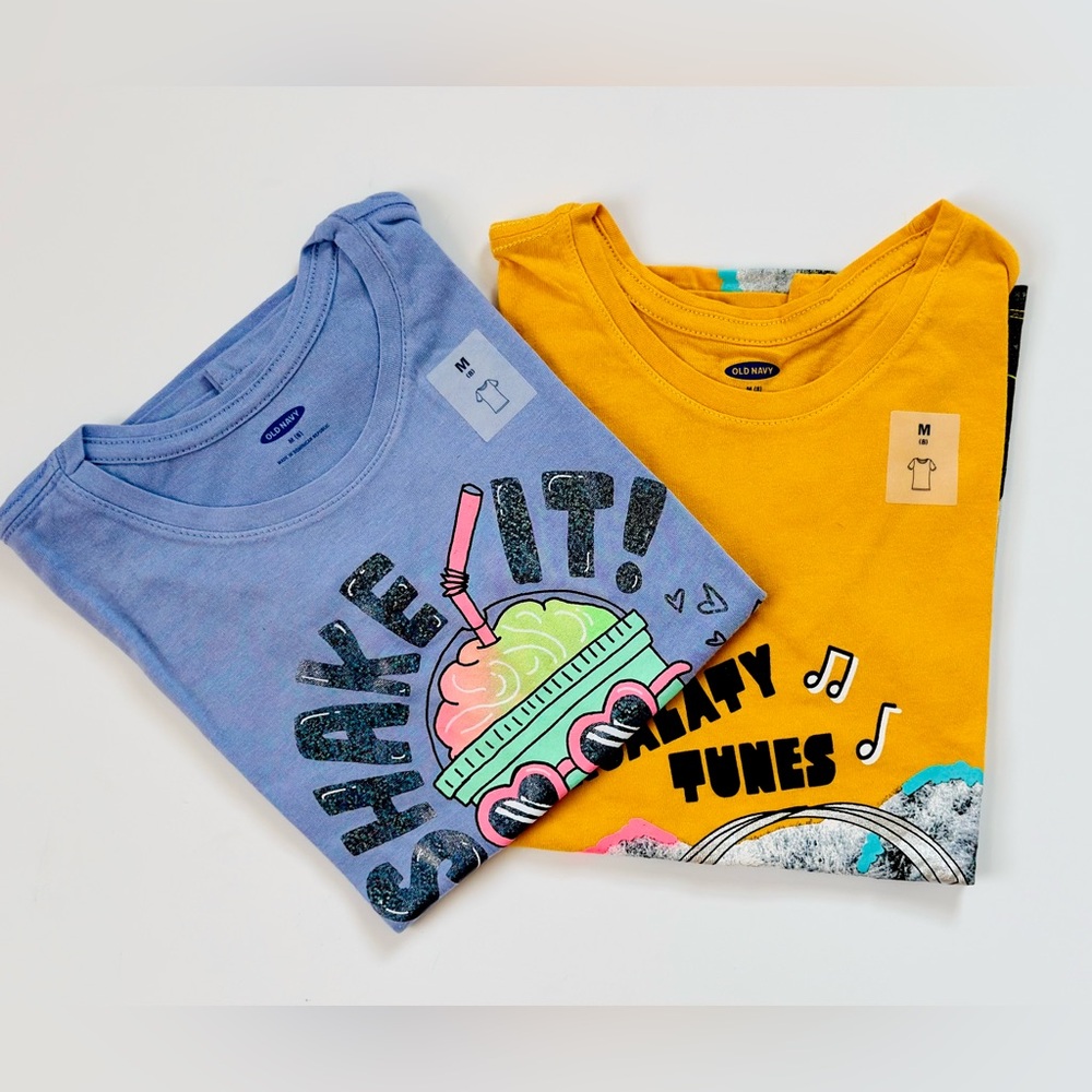 Old Navy Kids Tees - Set- Purple and Yellow